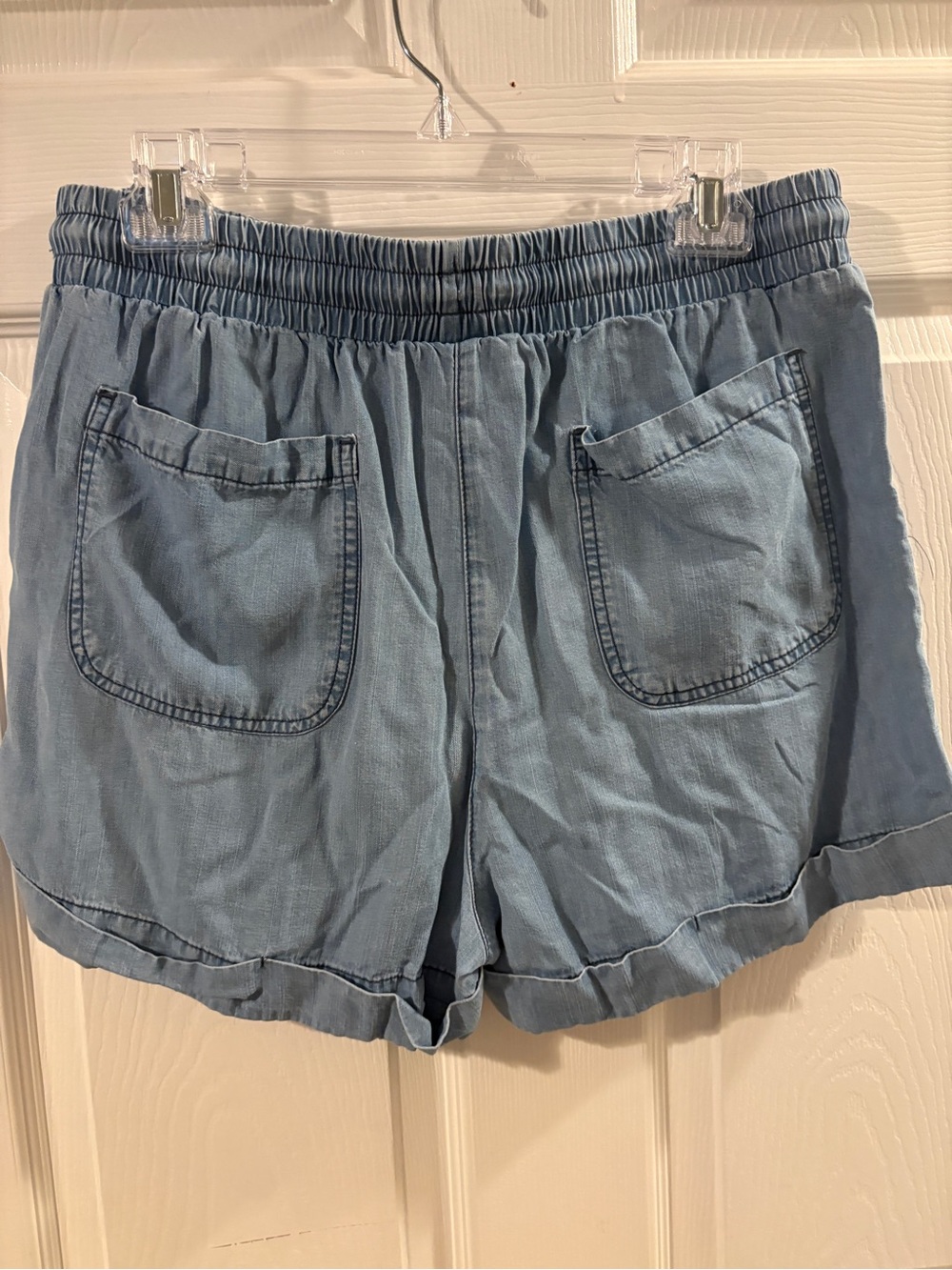 Universal Thread Light Blue Drawstring Denim Shorts - Picture 3 of 5